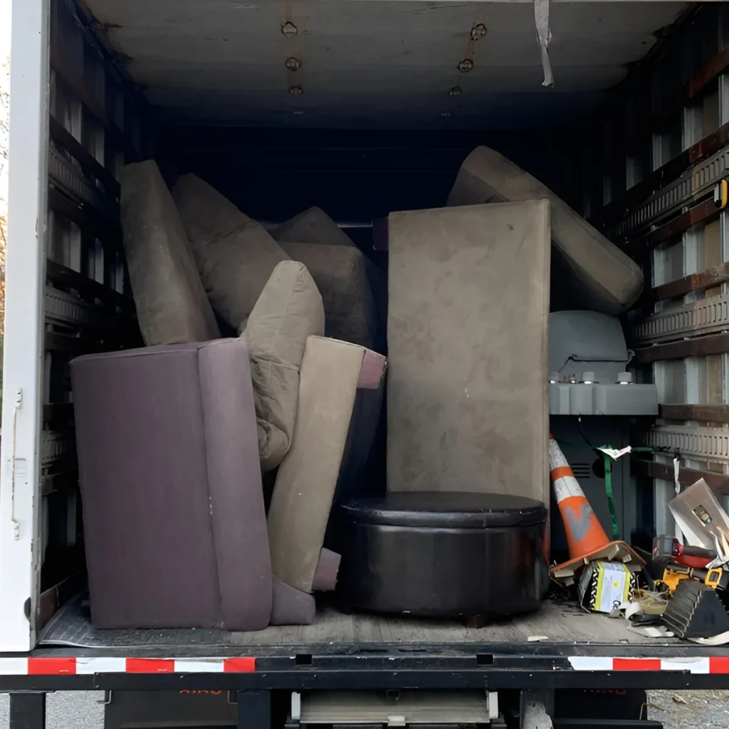 Image showing couch placed for bulk pickup.