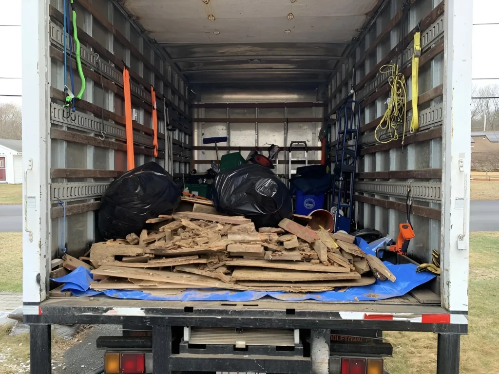 Image of junk in a truck.